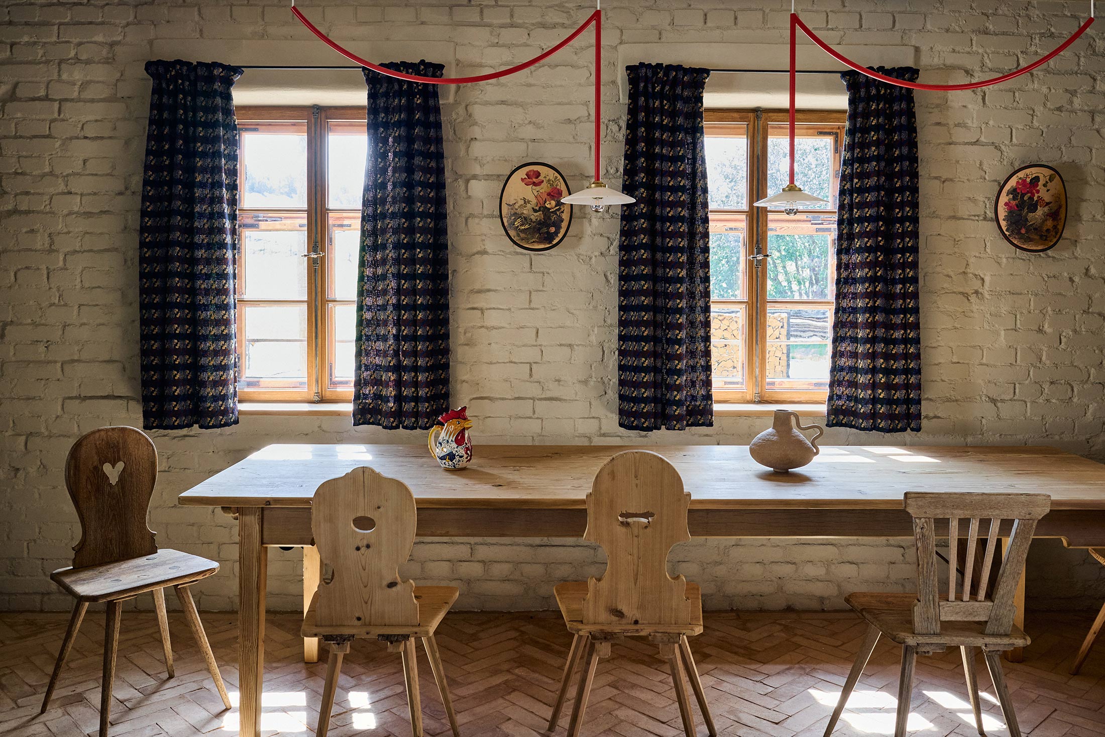 Traum-Raum für gemeinsame Lunches: Die gemütliche Stube im Haupthaus.